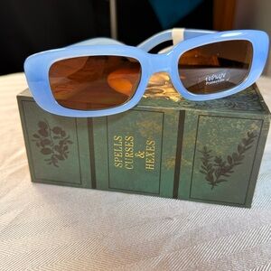 A New Day Sunglasses Rectangular Blue 100% Uv‎ Protection